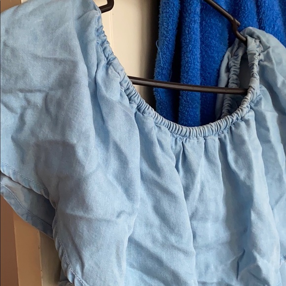 Baby blues off the shoulder dress - Picture 3 of 5